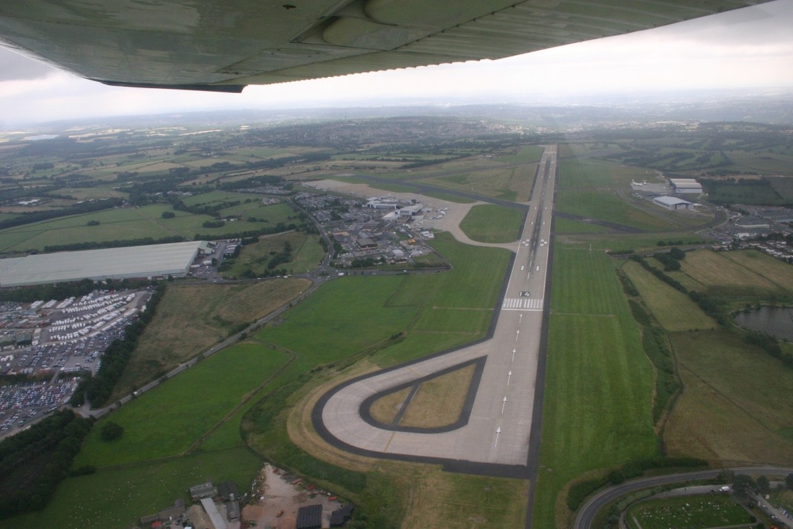 Leeds Bradford Airport Just After Takeoff